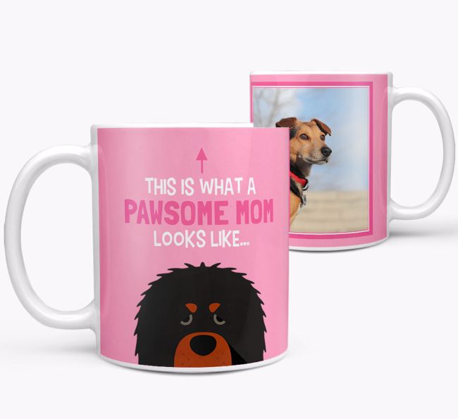 'Pawsome Mom' - Personalized {breedFullName} Mug