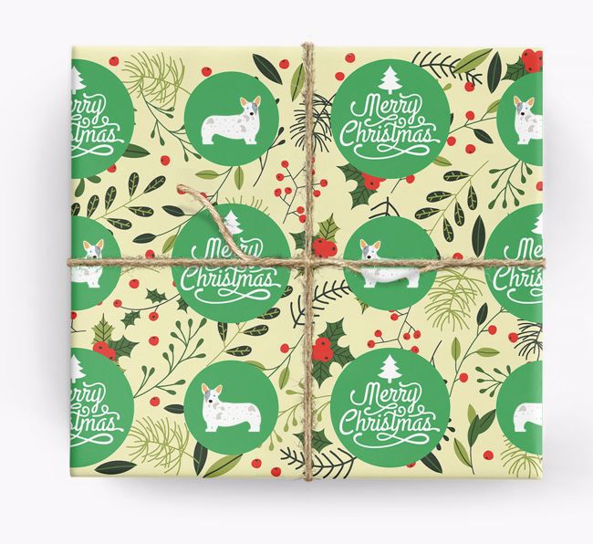 'Merry Christmas' - Personalised {breedFullName} Wrapping Paper