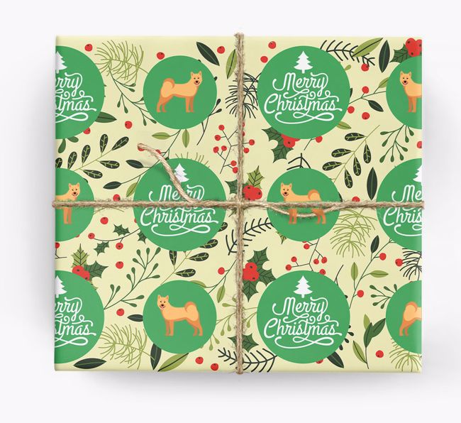 'Merry Christmas' - Personalised {breedFullName} Wrapping Paper