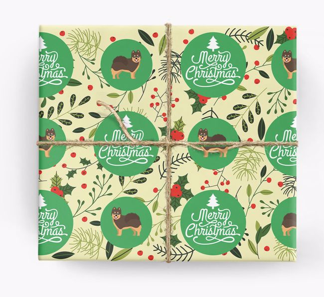 'Merry Christmas' - Personalised {breedFullName} Wrapping Paper