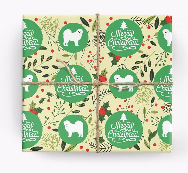 'Merry Christmas' - Personalized {breedFullName} Wrapping Paper