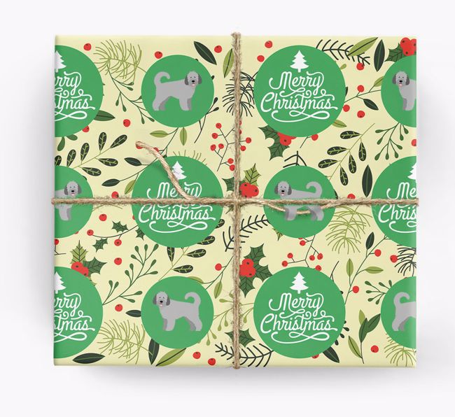 'Merry Christmas' - Personalized {breedFullName} Wrapping Paper