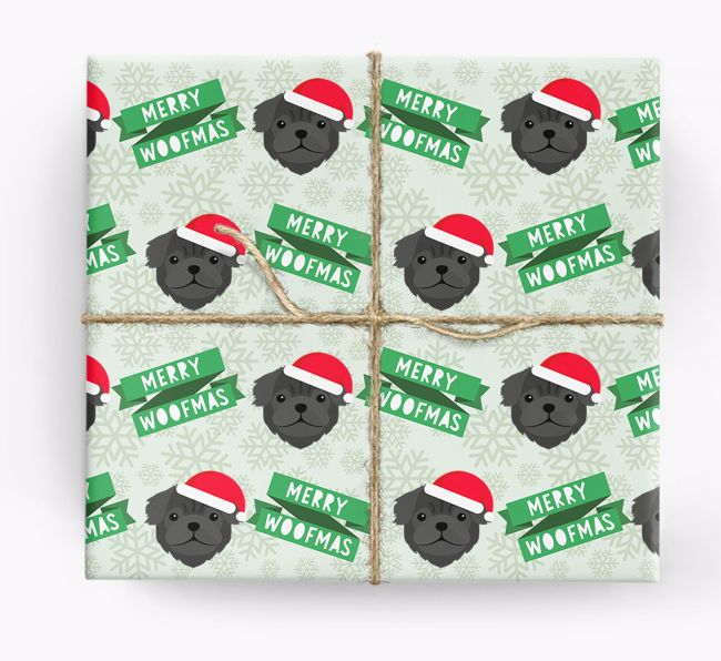 'Merry Woofmas' - Personalized {breedFullName} Wrapping Paper