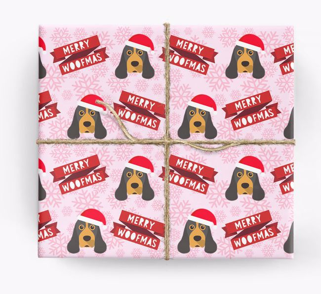 Merry Woofmas: Personalized {breedFullName} Wrapping Paper