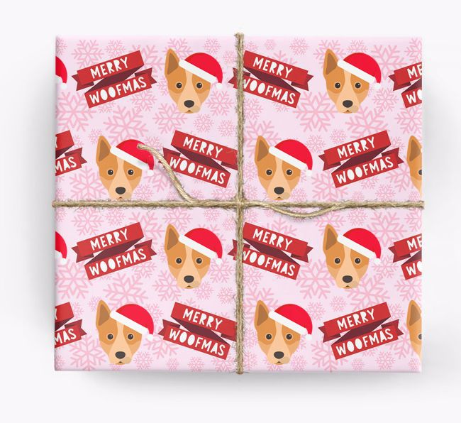 Merry Woofmas: Personalized {breedFullName} Wrapping Paper