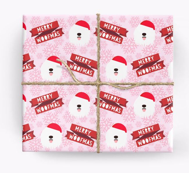 Merry Woofmas: Personalized {breedFullName} Wrapping Paper