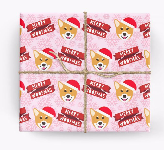 Merry Woofmas: Personalized {breedFullName} Wrapping Paper