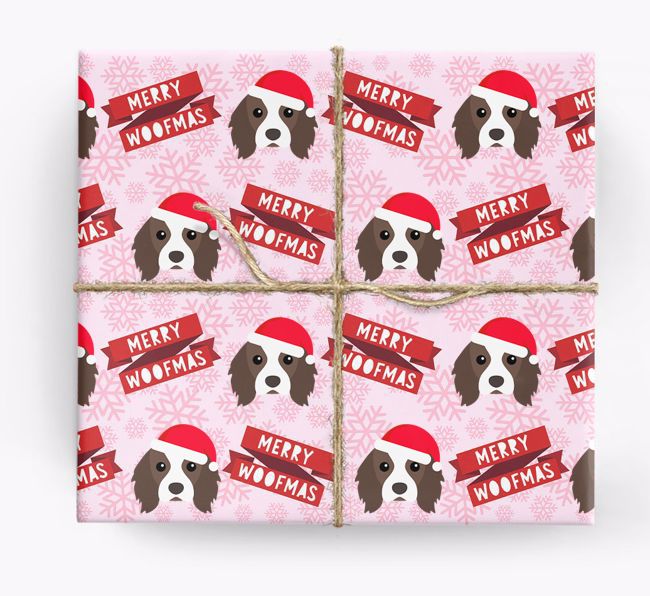 Merry Woofmas: Personalized {breedFullName} Wrapping Paper