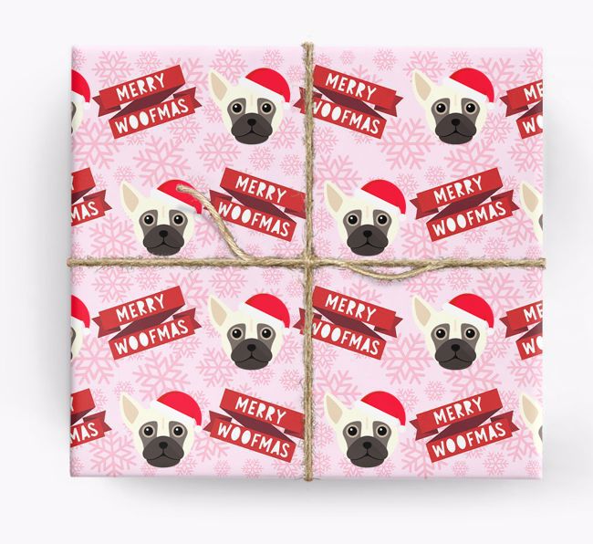 Merry Woofmas: Personalized {breedFullName} Wrapping Paper