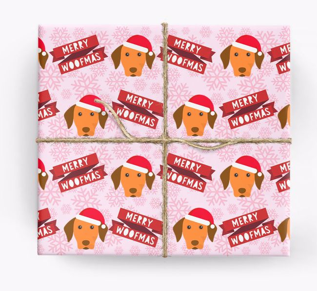 Ja'cor Pets Dogs Paw Christmas Wrapping Paper Jumbo- 50 Sq Ft, 1 Roll -  Pink Christmas Gift Wrapping Paper Boys Girls, Holiday New Year Birthday  Gifts