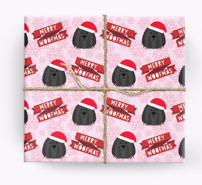 Merry Woofmas: Personalized {breedFullName} Wrapping Paper