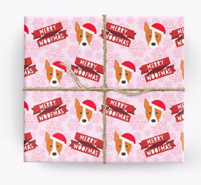 Merry Woofmas: Personalized {breedFullName} Wrapping Paper