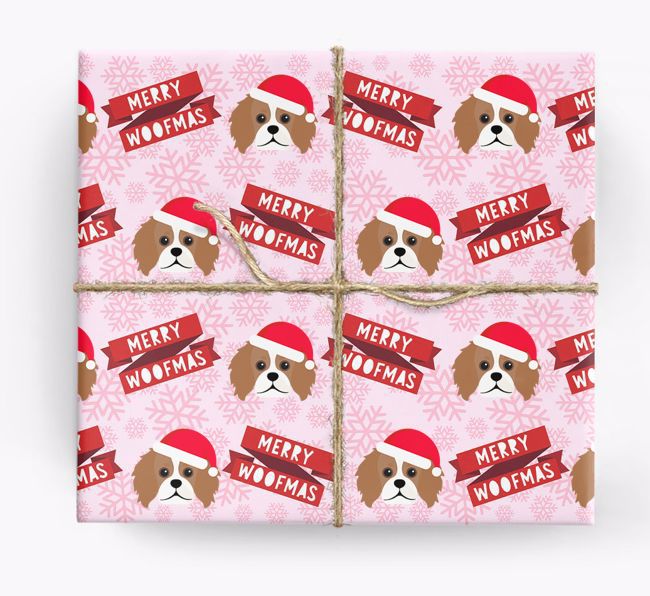 Merry Woofmas: Personalized {breedFullName} Wrapping Paper