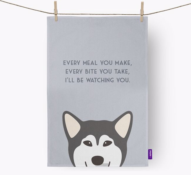 'I'll be watching you' Dish Towel