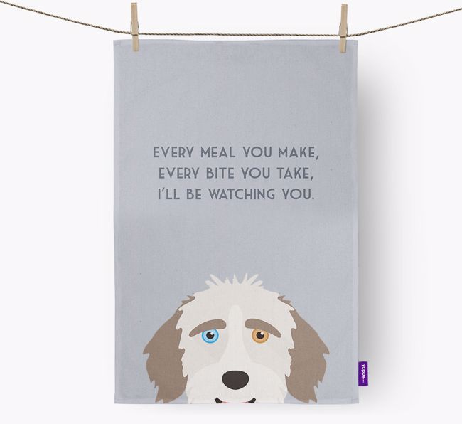 'I'll be watching you' Tea Towel