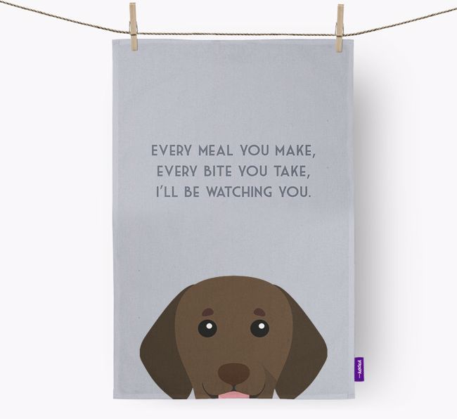 'I'll be watching you' Tea Towel