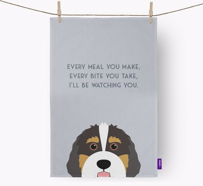 'I'll be watching you' Tea Towel