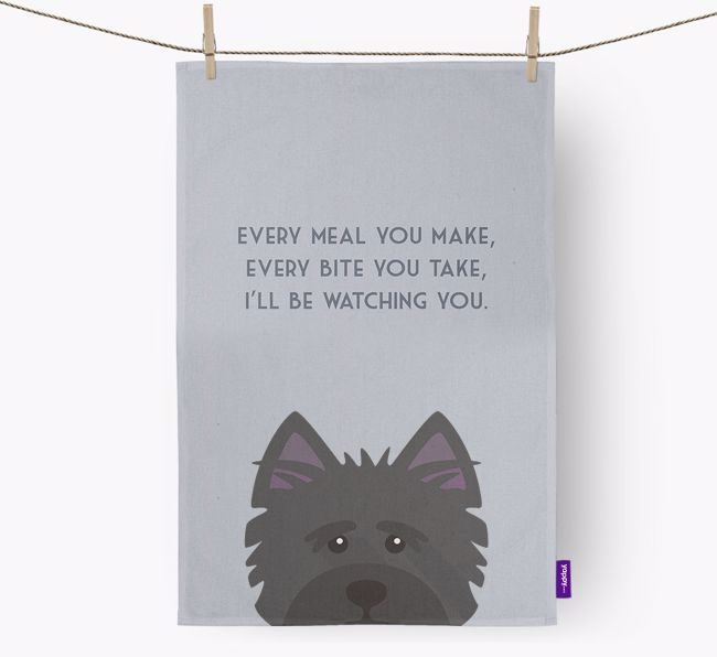 'I'll be watching you' Tea Towel