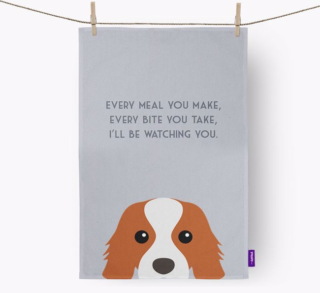 'I'll be watching you' Tea Towel