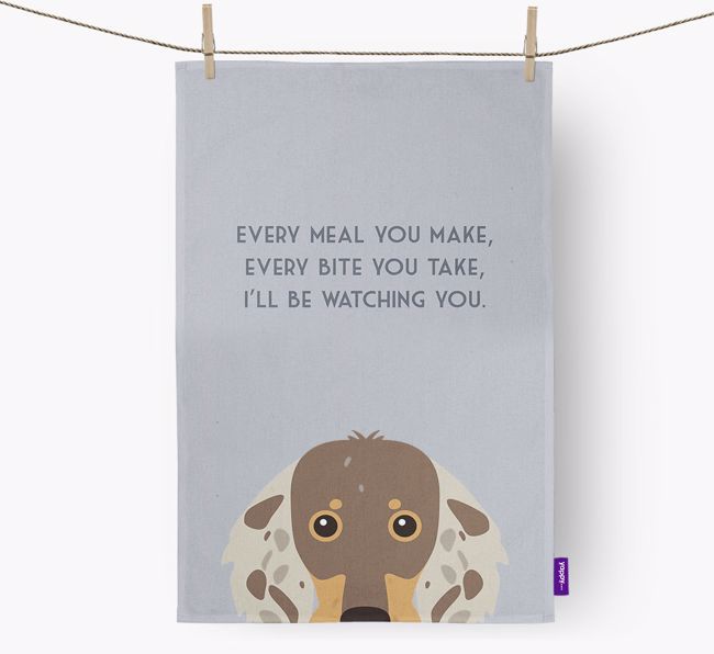 'I'll be watching you' Tea Towel