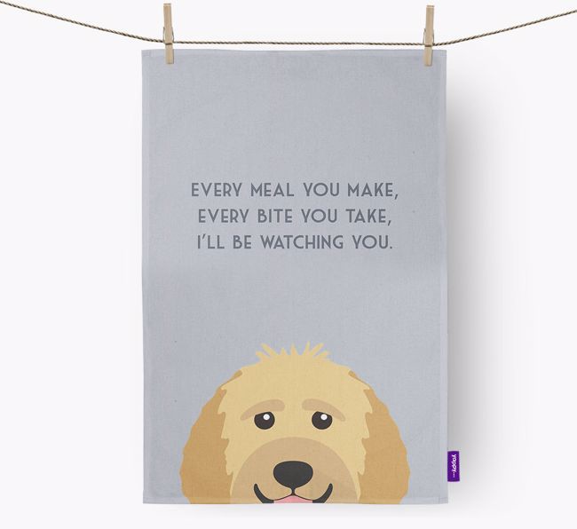 'I'll be watching you' Tea Towel