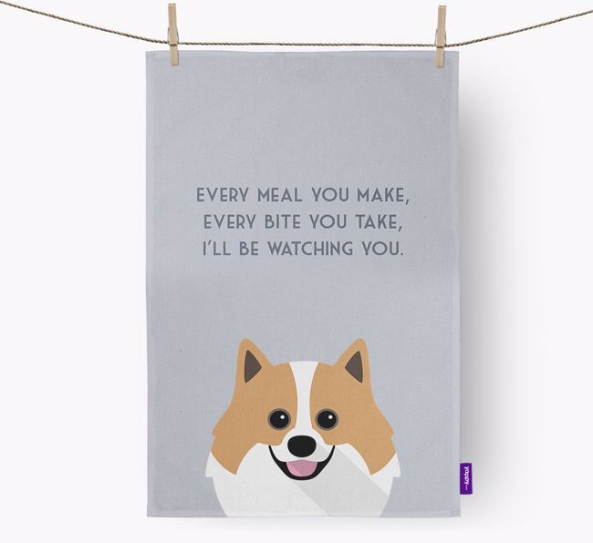 'I'll be watching you' Dish Towel