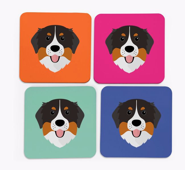 {breedCommonName} Icon Coasters 4 pack