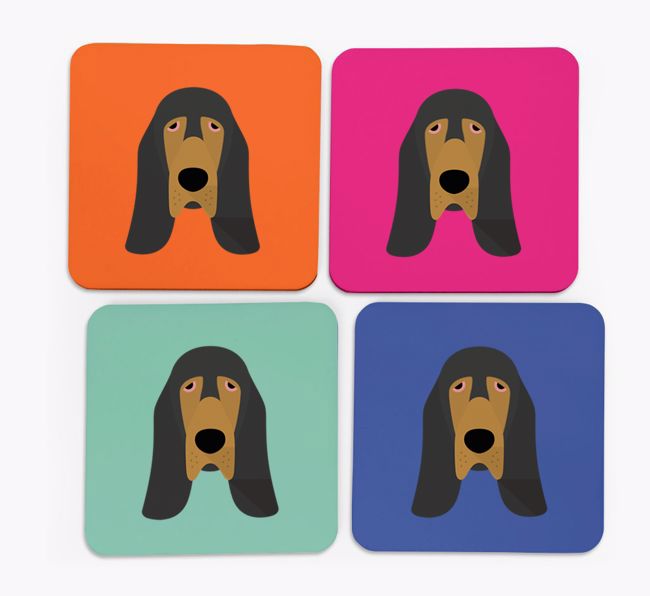 {breedCommonName} Icon Coasters 4 pack