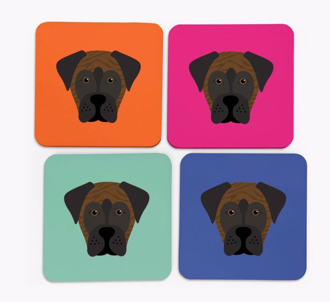 {breedCommonName} Icon Coasters 4 pack