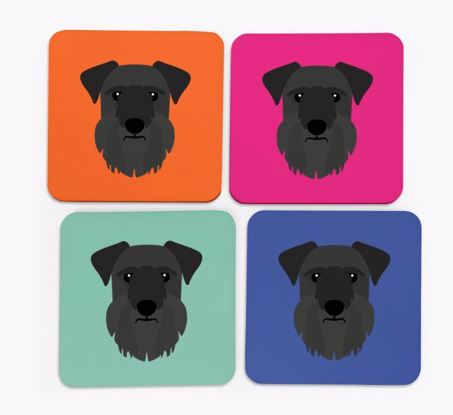 {breedCommonName} Icon Coasters 4 pack