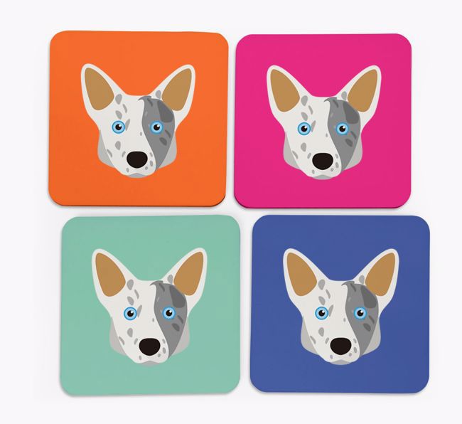 {breedCommonName} Icon Coasters 4 pack