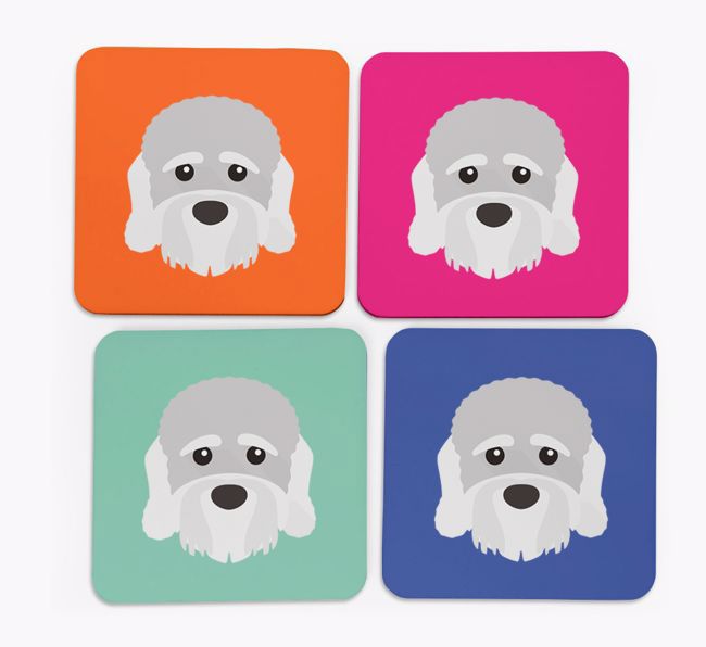 {breedCommonName} Icon Coasters 4 pack