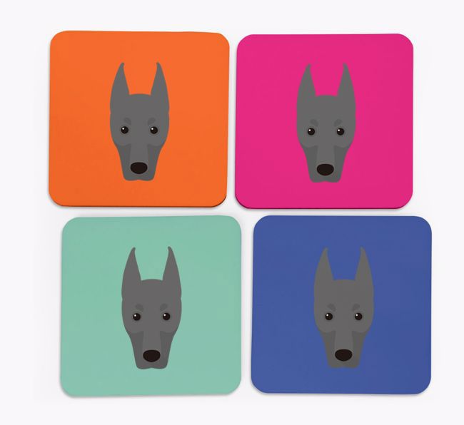 {breedCommonName} Icon Coasters 4 pack