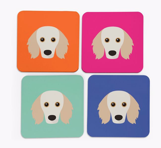 {breedCommonName} Icon Coasters 4 pack