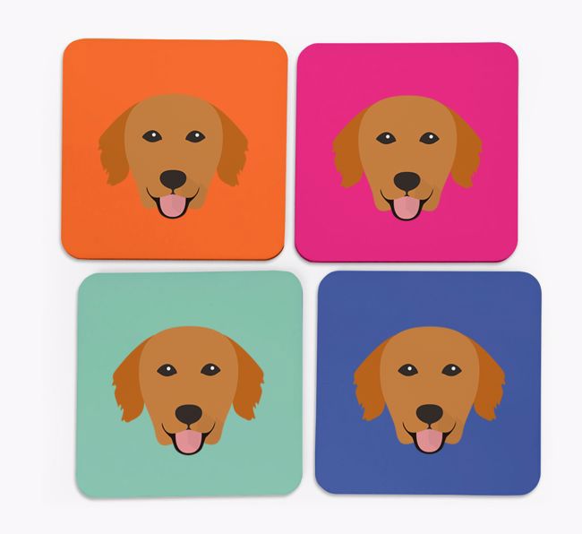 {breedCommonName} Icon Coasters 4 pack