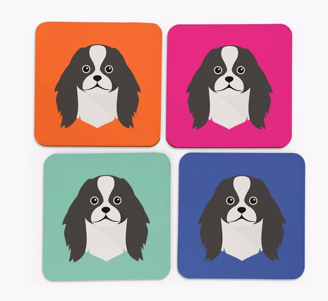 {breedCommonName} Icon Coasters 4 pack