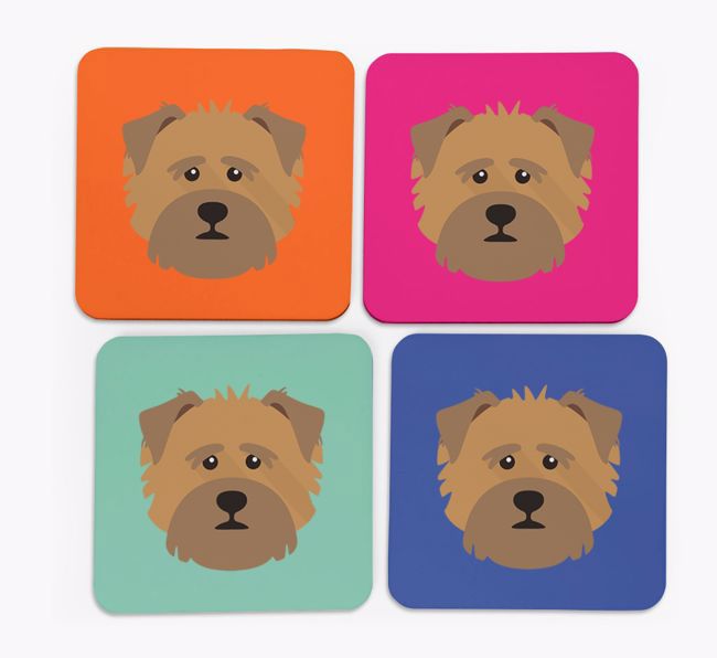 {breedCommonName} Icon Coasters 4 pack