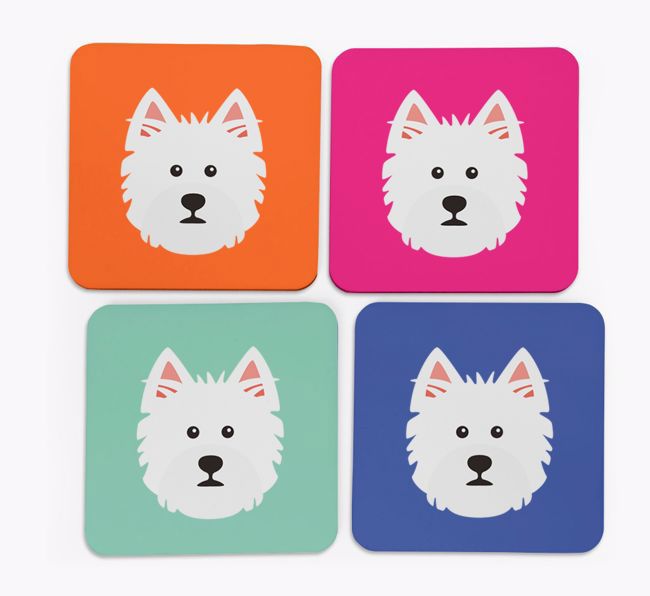 {breedCommonName} Icon Coasters 4 pack