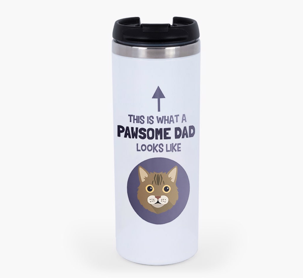 'Pawsome Dad' - Personalised Travel Mug