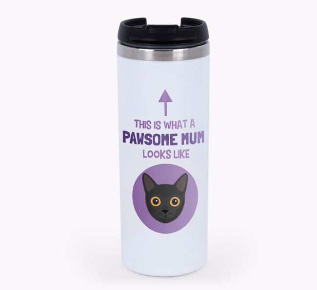 'Pawsome Mum' - Personalised {breedFullName} Travel Mug