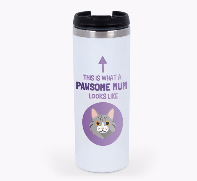 'Pawsome Mum' - Personalised {breedFullName} Travel Mug