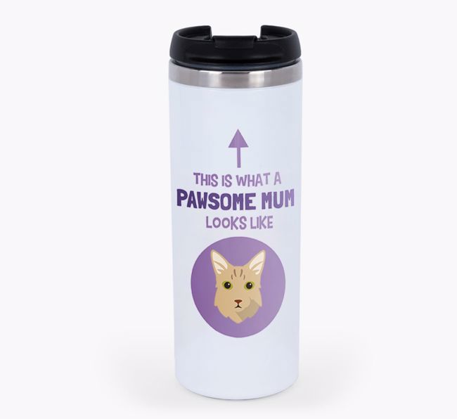 'Pawsome Mum' - Personalised {breedFullName} Travel Mug