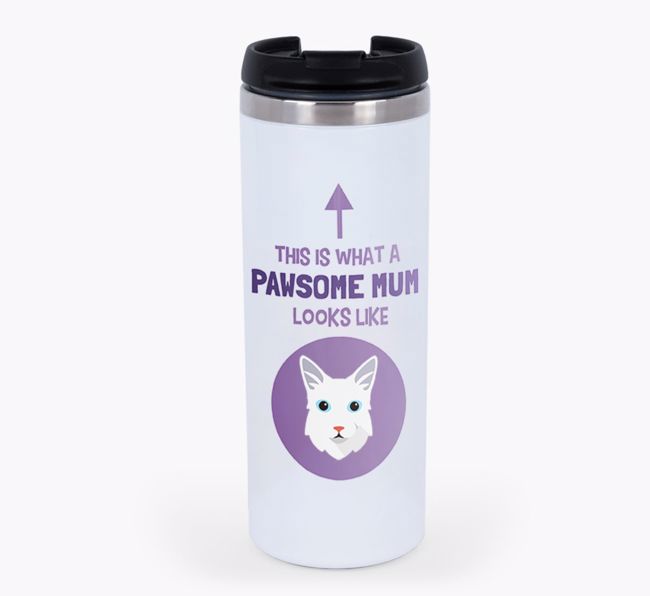 'Pawsome Mum' - Personalised {breedFullName} Travel Mug