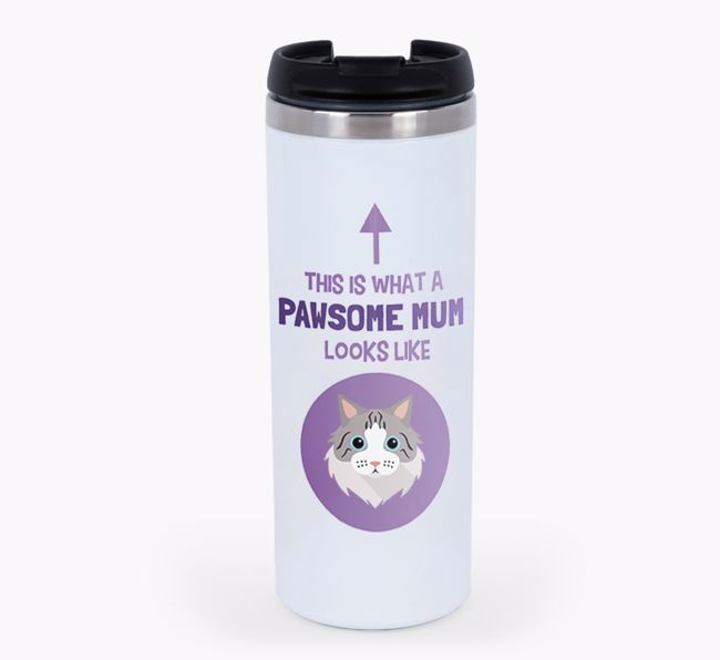 'Pawsome Mum' - Personalised {breedFullName} Travel Mug