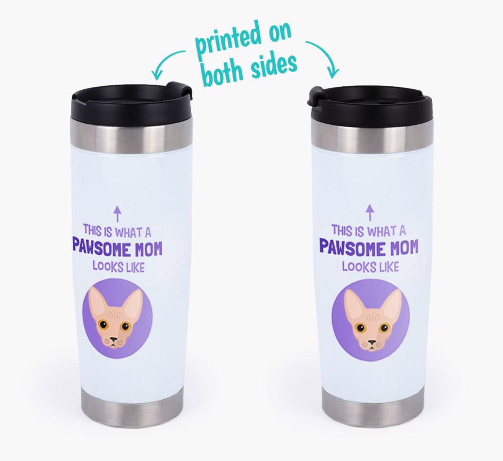 'Pawsome Mom' - Personalized Travel Mug