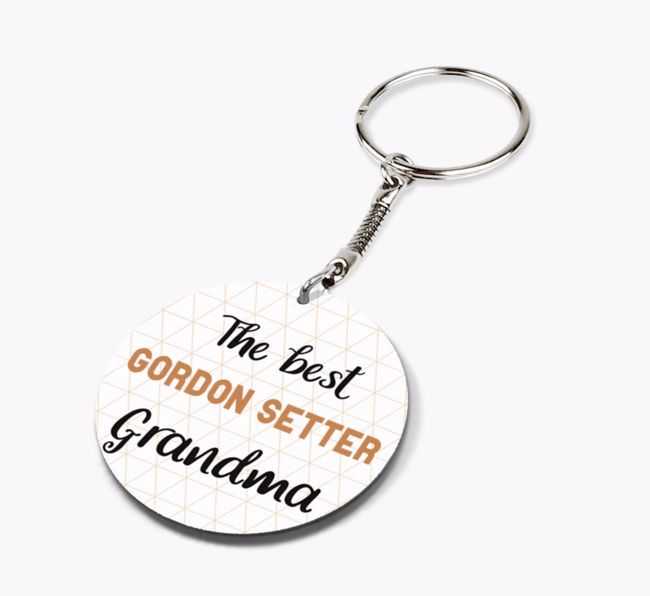 Best Grandma: Personalised {breedFullName} Keyring