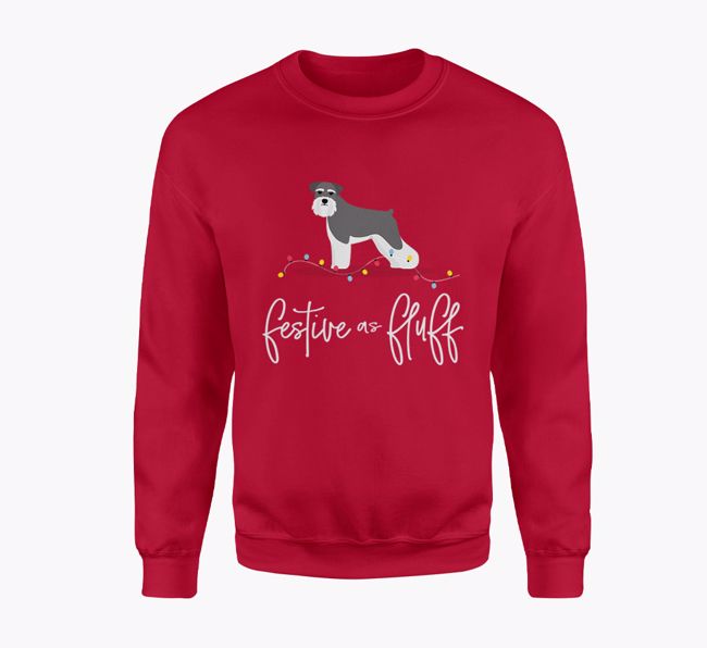 Festive as Fluff: Personalised {breedFullName} Adult Jumper