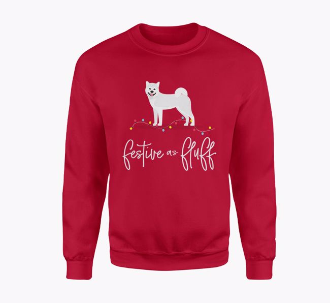 Festive as Fluff: Personalised {breedFullName} Adult Jumper