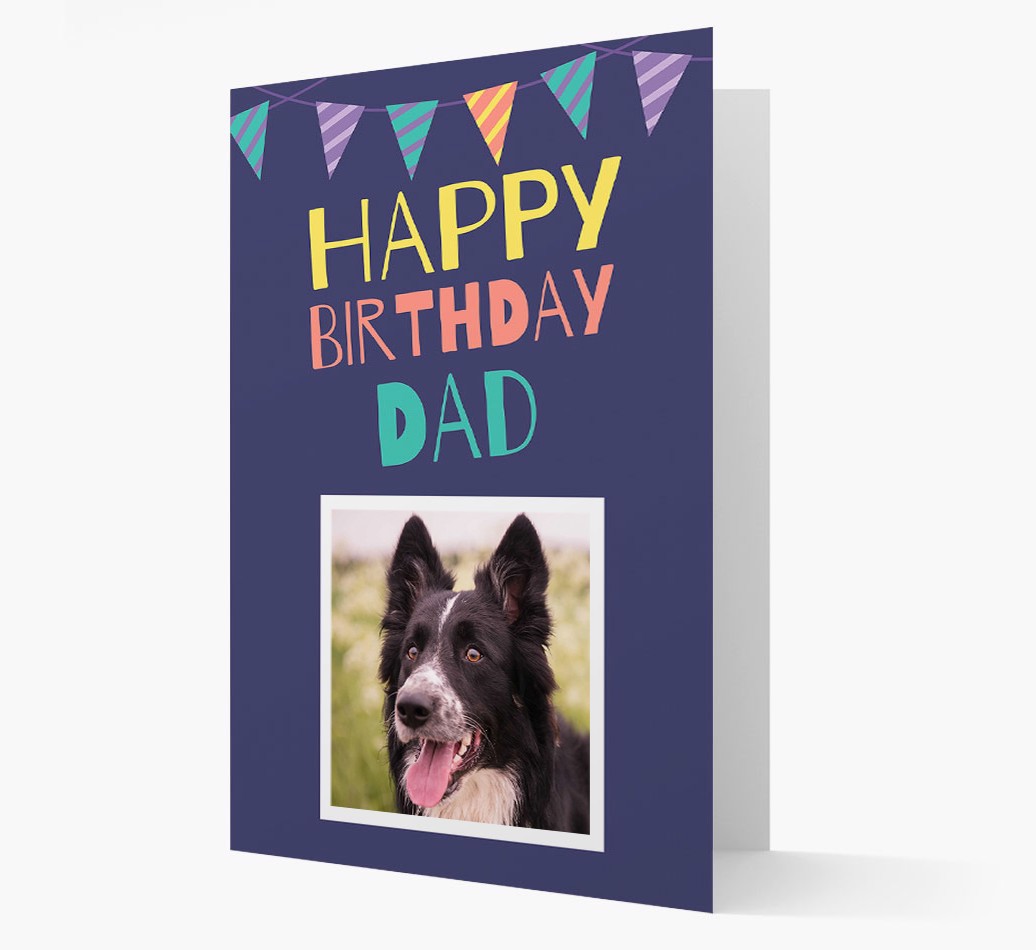 'Happy Birthday Dad' - {breedFullName} Photo Upload Card