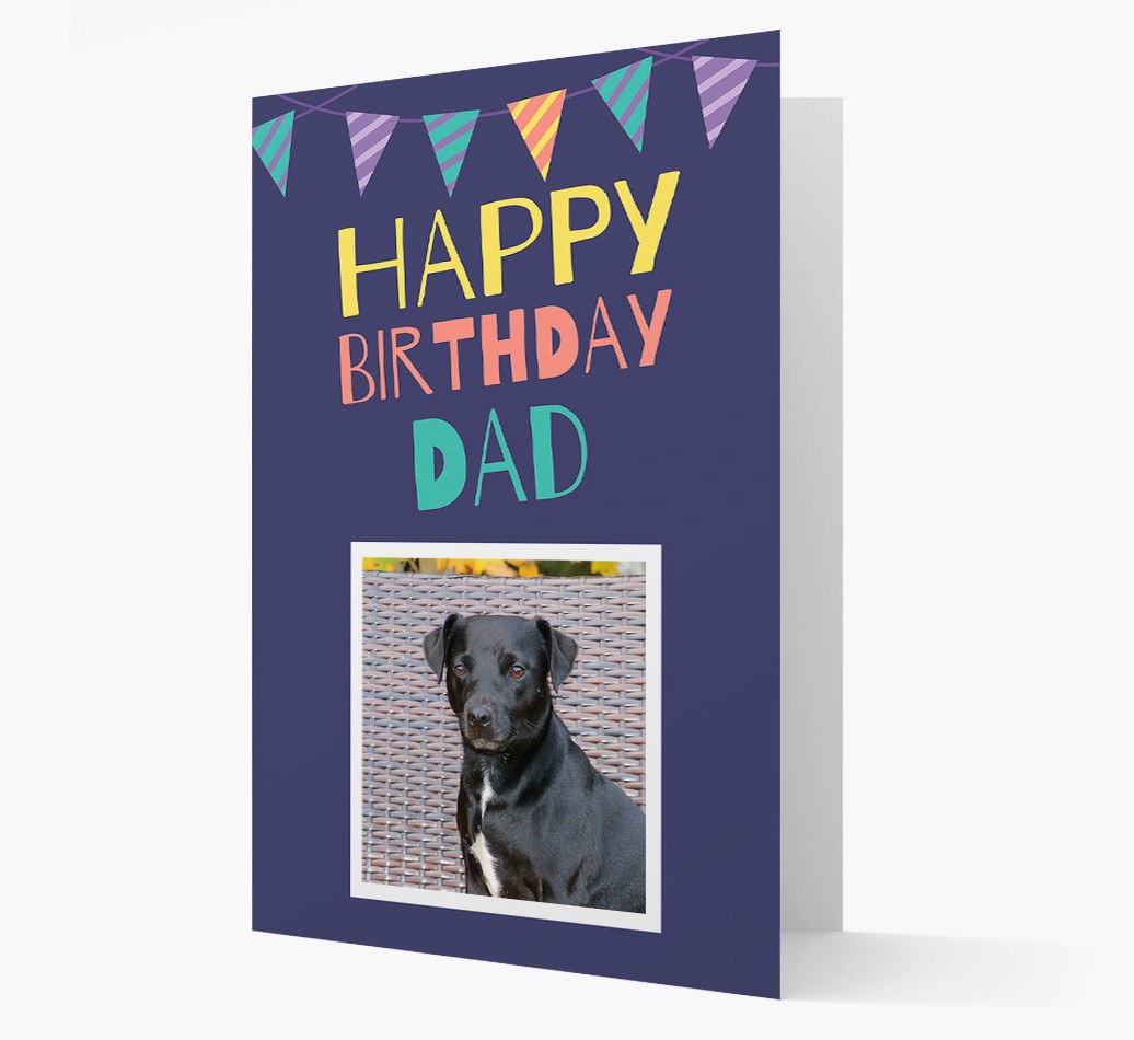 'Happy Birthday Dad' - {breedFullName} Photo Upload Card